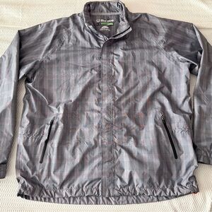 Sunice Men's Gray Plaid Windbreaker Jacket